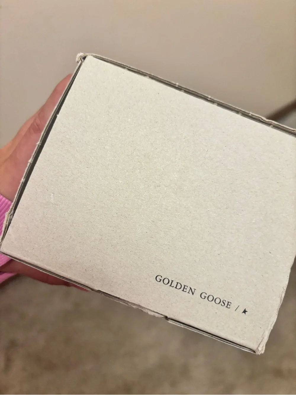New York golden goose shoebox